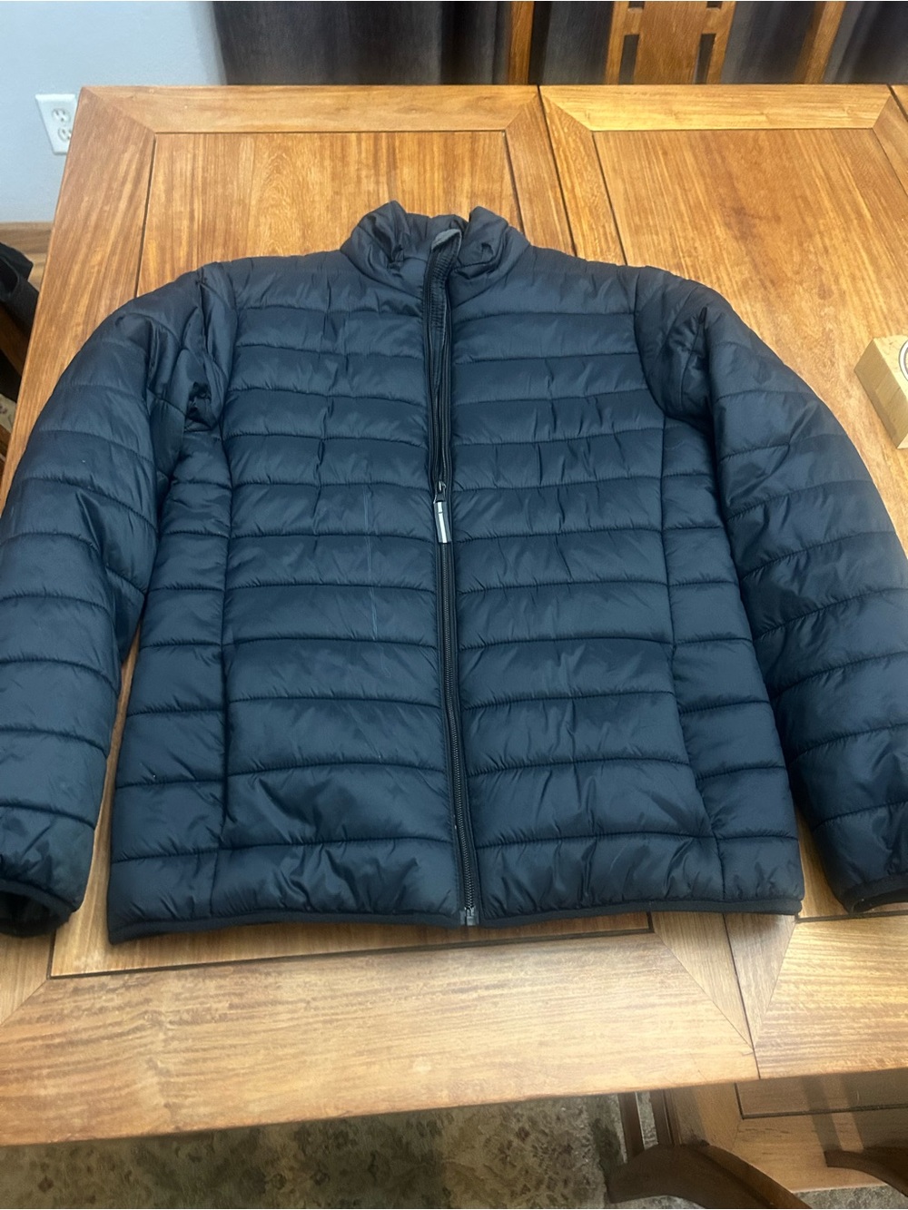 Women’s Black Packable Quilted Jacket - Picture 1 of 4